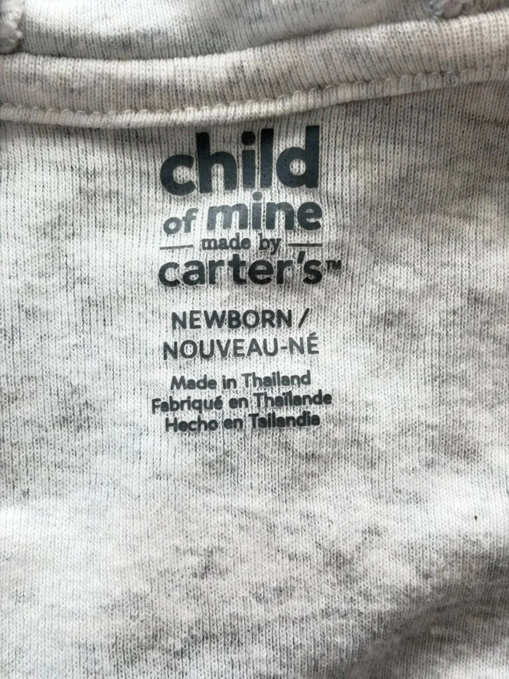 Carter's & Child of Mine Newborn Hoodies 2 Pc 100% Cotton Elephant Sweater Set